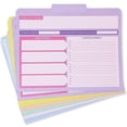 thumbnail image 6 of Set of 12 Project File Folders with Notes Section, 1/3 Cut Tab Office Supplies in 6 Colors (Letter Size), 6 of 10
