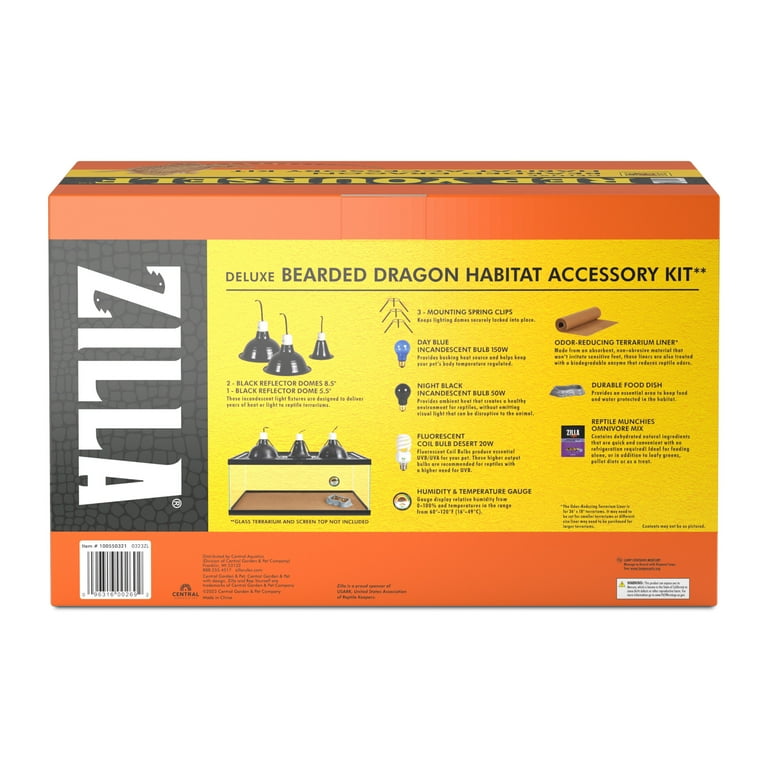 Zilla Bearded Dragon Habitat Accessory Kit Walmart