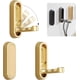 thumbnail image 1 of 3PCS Ganchos Plegables de Pared, Resistentes Gancho de Abrigo Plegable de Hechos de Aleación de Zinc, Libre Uñas, Ganchos de Pared para Colgar Abrigos, Bufandas, Sombreros, Llaves, Bolsas(Oro), 1 of 4