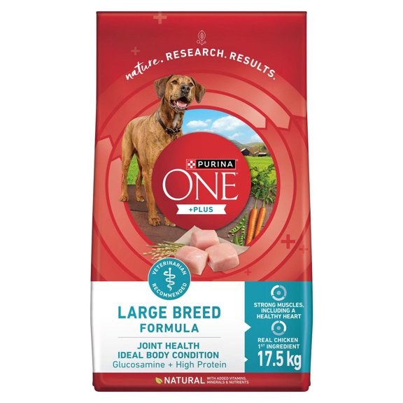 Purina ONE SmartBlend Large Breed Formula Chicken, Dry Dog Food 17.5kg