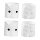 thumbnail image 3 of Juego de 2 puños blancos para camisas de mujer, mangas falsas de moda para blusas, chaquetas y suéteres, 3 of 8