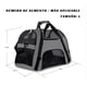 thumbnail image 2 of Transportadora Para Perro Gatos Viaje Mascota Bolsa Portátil Gris, 2 of 4