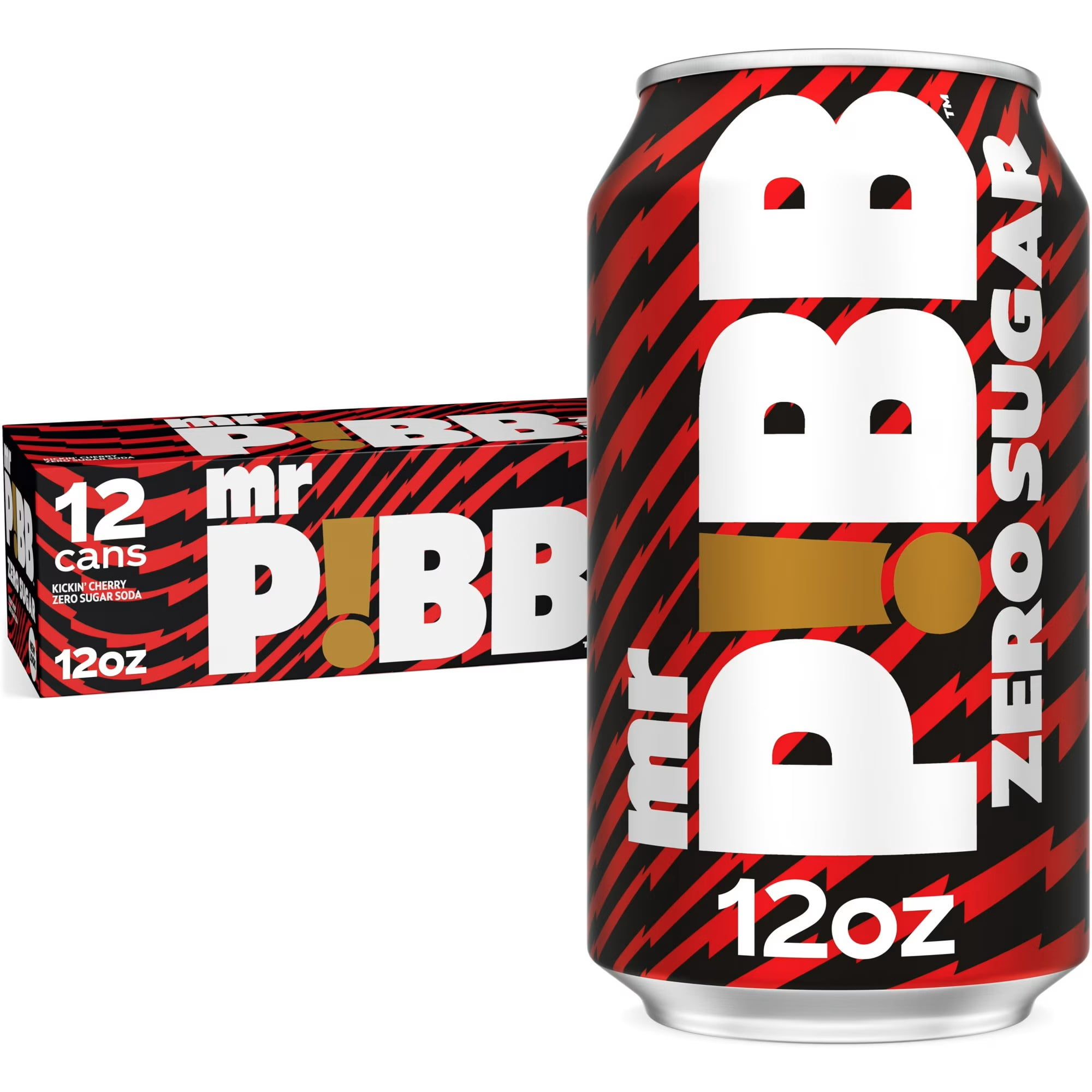 Pibb Diet Zero Sugar Soda Pop,12 fl oz Fridge Pack Bundle (36 Pack)