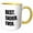Yellow/White, variant on 3drose, Best Skiier Ever - Fun Gift for Talented Skier - Winter Sports Athlete, 15oz Two-tone Green Mug