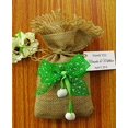 thumbnail image 4 of 20 Wedding Burlap Favor Bags Rustic Party Favor Sack Drawstring Pouches With Custom Paper Tag Small Jute Bags 4"x6.5" inches, 4 of 4