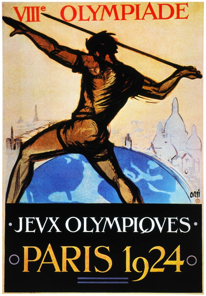 Olympic Games 1924 Nthe Offical Poster For The 1924 ...