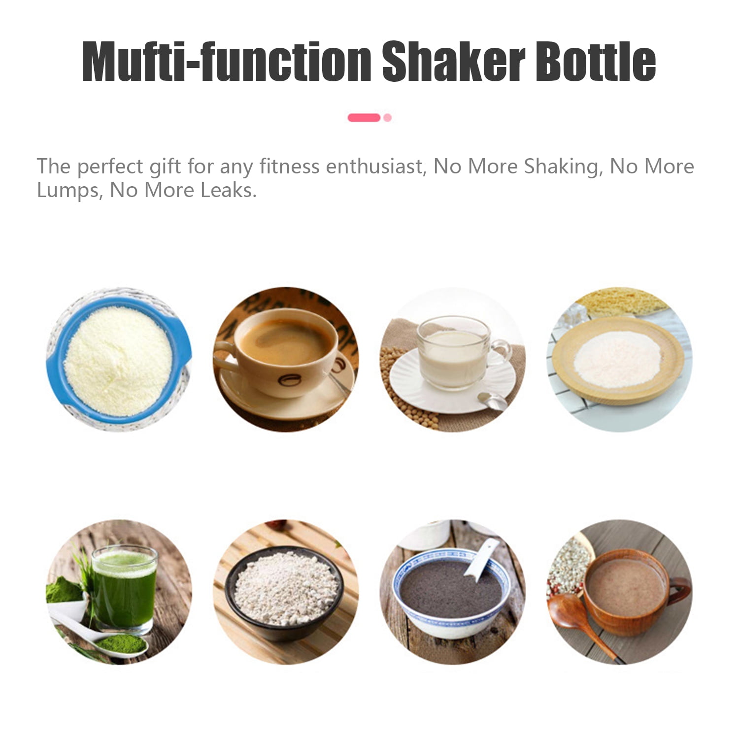 Qunan 380mL Electric Protein Shaker Bottle Portable M er Cup Powered Coffee Shaker  Cups plement M er for Protein Shakes Gym Pre-Workout 