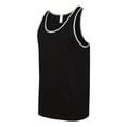 thumbnail image 2 of Bella Canvas  womens Jersey Tank Top (3480) black/ath heather 2Xl, 2 of 5