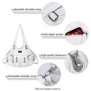 Angel Kiss for Women Large capacity Vegan Leather wallet and Handbags Crossbody Purses Multi pocket shoulder bag
