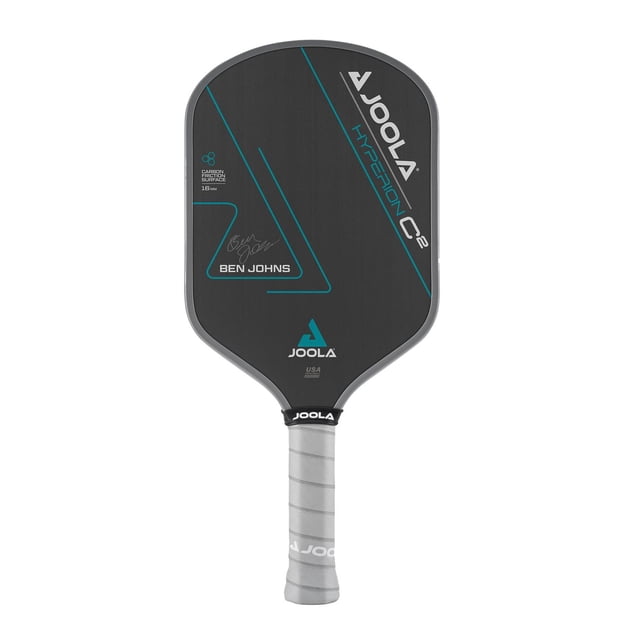Pala de Pickleball JOOLA Ben Johns Hyperion C2 Negro con Tecnología Charged en Forma Aero-Curve Apro