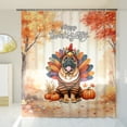 thumbnail image 3 of Happy Thanksgiving Bullmastiff Turkey Costume Pumpkins Autumn Leaves Shower Curtain Dog Lover Waterproof Bathroom Bathtub Curtain - 130144, 3 of 5