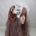 thumbnail image 4 of Diadema SANGHAI Bandana Lolita con volantes y encaje para mujer, 4 of 9