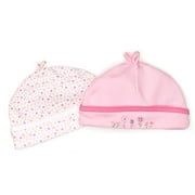 Child of Mine by Carters - Set of Two Caps, White and Pink