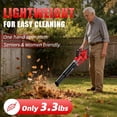 thumbnail image 4 of 600 CFM Leaf Blower Cordless Compatible with Milwaukee 18V M18 Battery,150 MPH Turbo Handheld Blower, 3 Speeds, Lightweight 3.3 lbs, Battery Powered Blowers for Lawn Care, Winter Snow(Tool Only), 4 of 8