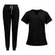 thumbnail image 2 of Uniformes de enfermería, conjunto de bata y pantalón de enfermera, para hombre y mujer, ropa de trabajo con escote XL, 2 of 9