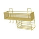 thumbnail image 5 of Estante de almacenamiento para baño, organizador de pared, moderno, de gran capacidad, ligero Oro, 5 of 9
