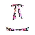 thumbnail image 5 of DHFJKG Womens Bikini Top Bathing Suit Open Back Halter Self Tie V Neck Floral Swimwear Tops Stylish Beachwear, 5 of 5