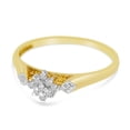 thumbnail image 3 of 10K Yellow Gold Diamond Cluster Ring, 3 of 7
