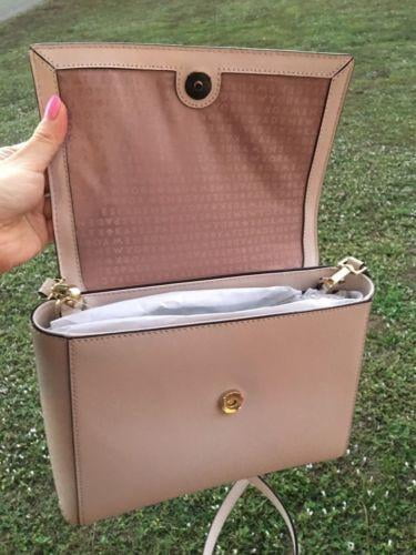 NWT Kate Spade Paterson Court Brynlee Pebble Beige Gold Satchel Crossbody Bag