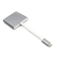 thumbnail image 2 of Cheers.US 3 in 1 USB 3.1 Type-C to 4K UHD -compatible USB-C Hub Adapter Converter for Macbook Converter Cable Port Adapter Cable Compatible, 2 of 6