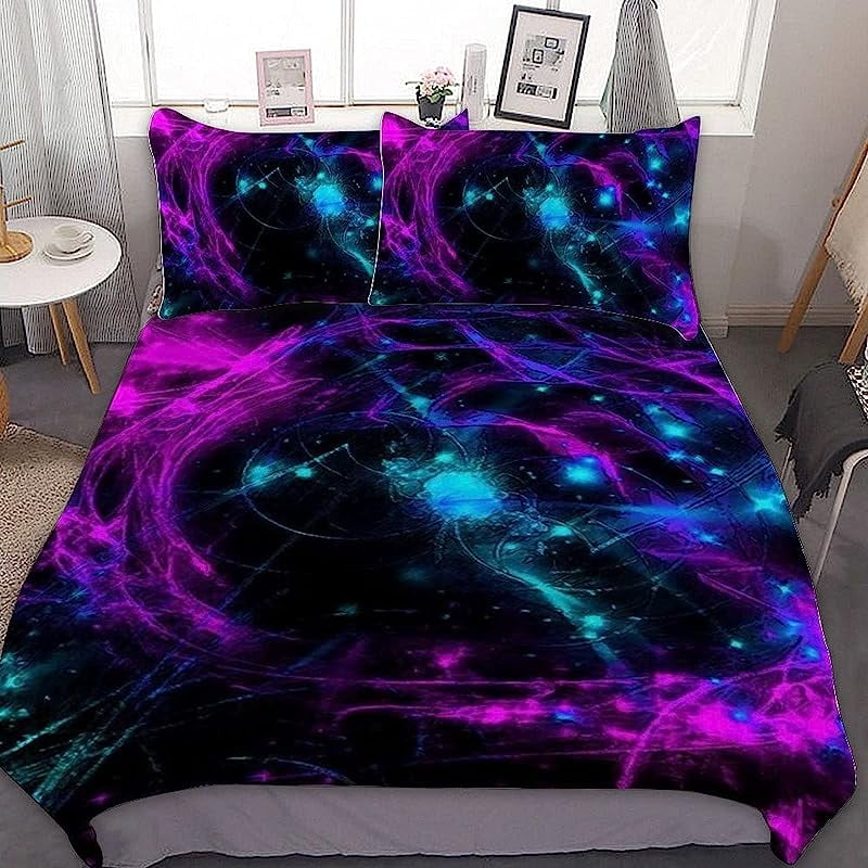 Glow in Dark Splatter Neon Soft Breathable Durable Twin/Full/Queen/King