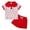 Red, variant on Fourth of July Toddler Baby Boy Outfit American Flag Tractor Tshirt Short Sleeve Tops Solid Shorts Summer Clothes Set,Blue