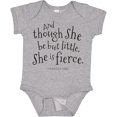 thumbnail image 3 of Inktastic Though She Be but Little Shakespeare Quote Boys or Girls Baby Bodysuit, 3 of 5