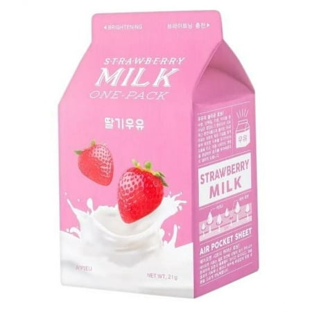 A'PIEU Strawberry Milk One-Pack Face Mask