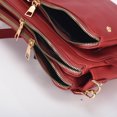 thumbnail image 4 of Zpanxa Crossbody Bags for Women Three Layer Leather Shoulder Bag Small Size Large Capacity Card Bag Fashion Bag Soft Leather Red, 4 of 7