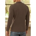 thumbnail image 3 of Iceglad Men's Long Sleeve Shirt Mock Turtleneck Cotton Basic Thermal Undershirt Lightweight Pullover, 3 of 7