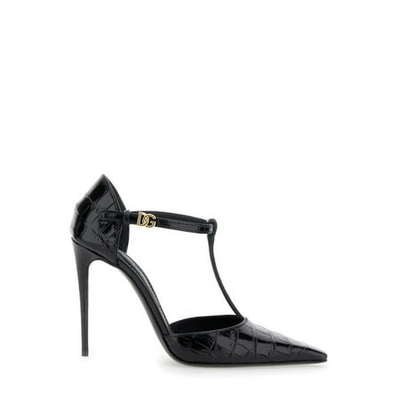 Dolce & Gabbana Woman High Heel Croco Print Black Sizes IT 34-50 2/3