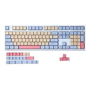 Apooke 132 Keys PBT Keycaps XDA Profile DyeSub Personalized Cute Cotton Candy Keycap ForMX Switches Mechanical Keyboard