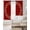 Red, variant on Christmas Snowflake Blackout Curtains for Bedroom, Thermal Window Treatment, Yellow White Xmas Snow Navy Blue Vintage Grommet Top Blackout Draperies and Drapes for Basement 27.5"x39" 2 Panels