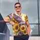 thumbnail image 4 of Fotbe Daisy Sunflower Lazy Cat Camiseta Polo de Golf para Hombre con Estampado – Camisa Deportiva Transpirable con Cuello Abotonado-Small, 4 of 6