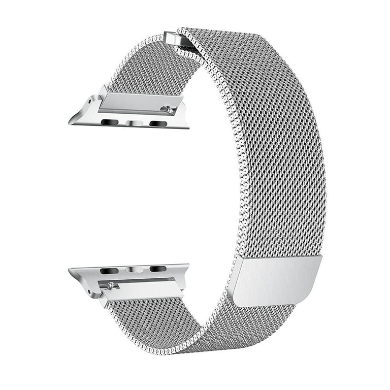 Apple Watch Band 40mm Series 5 4, Stainless Steel Mesh Milanese