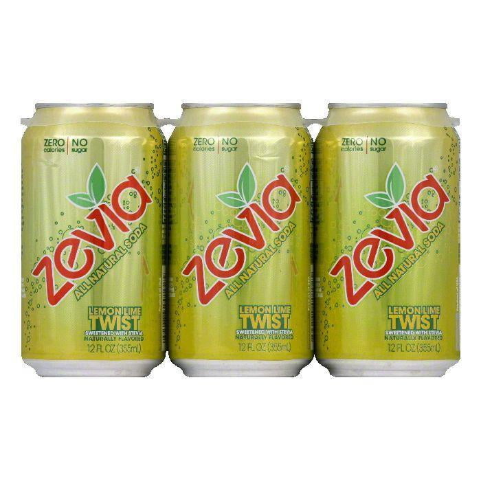 Zevia Natural Zero Calorie Lemon Lime Twist, 72 FO (Pack of 4