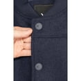 thumbnail image 5 of X RAY JEANS Boy's Wool Varsity Bomber Jacket With Grainy PU Sleevees, Navy/Navy, M, 5 of 10