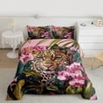 thumbnail image 2 of Homewish 3D Leopard Animal Bedding Comforter Set, Jungle Cheetah Wildlife Twin Comforter Sets, Modern Fashion Reversible Bedding Set, Super Cozy Room Decor, 2-Piece, 2 of 8