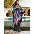 thumbnail image 2 of Vestido kaftán KECVOT talla grande con mangas murciélago, largo, 2 of 8