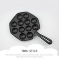 thumbnail image 3 of unbranded 1Ud Sartén De Cocina De Hierro Fundido Negro Antiadherente Con Ergonómico, 3 of 8