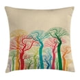 thumbnail image 1 of Autumn Decor Throw Pillow Cushion Cover, Colorful Leafless Abstract Tree Tops Branches Creative Foliage Park Artful Graphic, Decorative Square Accent Pillow Case, 18 X 18 Inches, Multi, by Ambesonne, 1 of 2