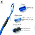 thumbnail image 6 of PULLIMORE Pack of 2 Boat Bungee Dock Line Marine Rope, 4-5.5 FT Anchor Mooring Rope For Boats Pontoon, Jet Ski, SeaDoo, WaveRunner, Kayak Docking Lines PWC Dock Line (Blue), 6 of 9