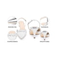 thumbnail image 4 of BLISSFUL STEP Stiletto Sandal Slingback High Heels Pointed Toe Heel Buckle Sandals for Women Silver (Size 5.5), 4 of 8