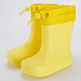 thumbnail image 4 of Toddler Rain Boots,Girls Toddlers Kids Comfortable Outdoor Shoes Lightweight Durable Rubber Waterproof Non- Sole Casual Footwear,Rain Boots Kids,Yellow,2.5-3 Years, 4 of 6