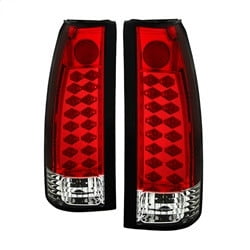 Spyder Automotive Tail Light Assembly - LED 5001375 Tail Light Assembly- LED; Red/Clear Lens; Chrome Plated Housing; LED Bulb/Uses OE Reverse Bulb