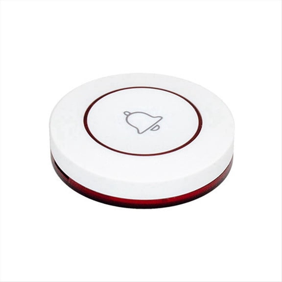 Call Button Restaurant Pager 433MHz Wireless Doorbell Bell Button for Home Security Alarm System Hardware Red,1 x Wireless Doorbell Button,Red