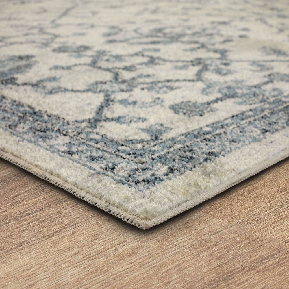 Mohawk Home Arete Floral Indoor Polyester Area Rug, Blue, 5'3" x 8'