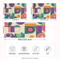 thumbnail image 2 of Yayeee Pillowcase King Size Set of 2 Satin Wrinkle Resistant Pillow Case, Purple Geometric, 2 of 7