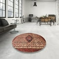thumbnail image 4 of Ahgly Company Machine Washable Indoor Square Traditional Tomato Red Area Rugs, 7' Square, 4 of 7