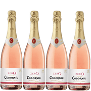 Codorníu Zero Rosé Premium Non-Alcoholic Sparkling Wine Dealcoholized Champagne 750ml